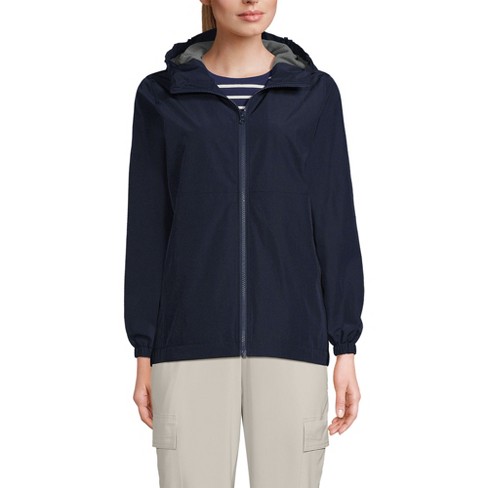 Lands End Women s Rain Jacket Large Classic Navy Target