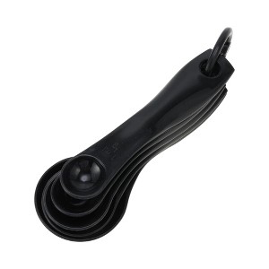 Unique Bargains Measuring Cups Round Handle Measuring Spoon Set 5-Piece Dishwasher Safe PP 1 Set - 1 of 4