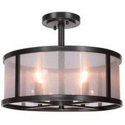 Craftmade Lighting Danbury 4 - Light Semi-Flush Mount in  Matte Black