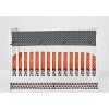 Bacati - Playful Fox Long Crib Rail Guard Cover Orange/Gray - 2 of 4