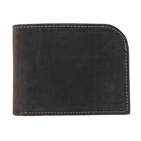 CTM Men's Vintage Hunter Leather Curved Front Pocket Wallet - image 1 of 4