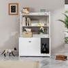 Cat Litter Box Enclosure with Shelves and Doors, 52'' Litter Box Enclosure Furniture for Most Litter Box, Hidden Kitty Litter Box Cabinet - 3 of 4