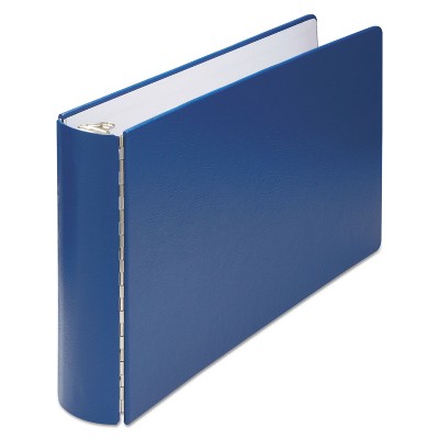 Wilson Jones Casebound Round Ring Binder 2" Cap 11 x 17 Blue 34690NB