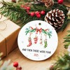 Family of Four Christmas Ornament 2025 - Baby’s First Christmas Ornaments for New Parents - 3 of 4