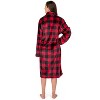 PAVILIA Womens Housecoat Zip Robe, Fleece Zipped Up Front Bathrobe, Plush Warm Long Zipper House Coat Lounger Pockets - 2 of 4