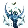 Junior's Design By Humans Moth - Hand By EpisodicDrawing T-Shirt - 2 of 3