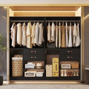 Besiost 40-In Closet Organizer with Drawers, Freestanding Closet System - 1 of 4