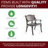 Kinger Home 2-Piece Outdoor Patio Chairs Set for 2, Cast Aluminum Patio Furniture Chairs, Patio Seating, Bronze - 3 of 4