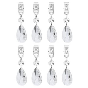 Unique Bargains Metal Outdoor Garden Decorative Tablecloth Weight Clips 8 Pcs - 1 of 4