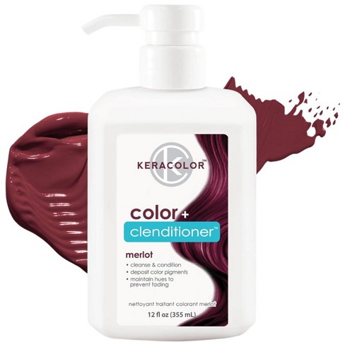 Keracolor Clenditioner Hair Dye merlot Semi Permanent Hair Color Depositing Conditioner 12 Oz Haircolor Target
