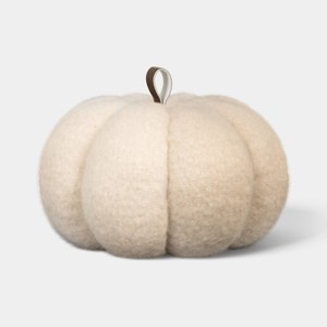 Cojín decorativo de calabaza de pelo de camello falso a cuadros - Threshold™