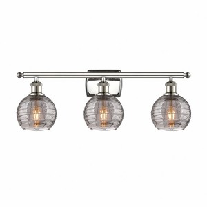 Athens Deco Swirl - 3 Light Bath Vanity In Industrial Style-11 Inches Tall and 26 Inches Wide - 1 of 1