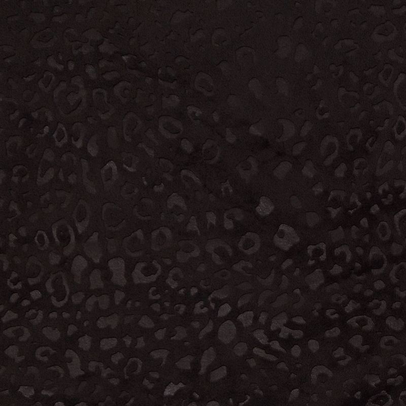Blackout Embossed Velvet Curtain Panel Black - Threshold™, 6 of 7
