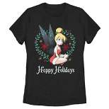 Women's Disney Peter Pan Tinker Bell Happy Holidays T-Shirt