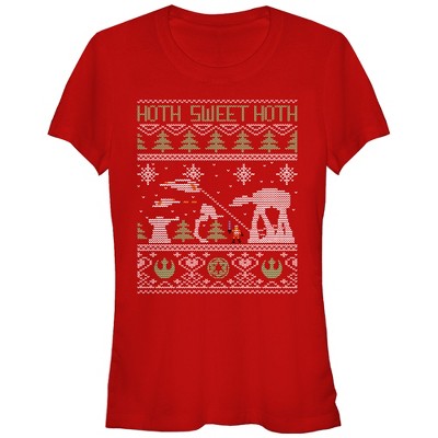 Junior's Star Wars Ugly Christmas Hoth Sweet Hoth T-Shirt