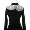 Elerevyo Women Rhinestone Detachable Fake Peter Pan Collar Little Shawl 1 Pc - 3 of 4