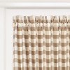 Kate Aurora Farmhouse Plaid Gingham Check Swag Valance Curtain Panel Pair - 2 of 3