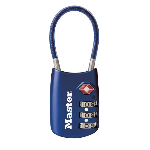 Master Lock Combination Padlock, 1-3/16-in Wide x 3/4-in Shackle, TSA  Accepted in the Padlocks department at
