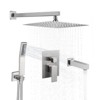Cobbe High-Pressure Stainless Steel Shower System with ultra-thin 12-inch overhead rainfall,Handheld Spray,Tub Spout and Rough in-Valve - 2 of 4