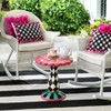 BrylaneHome Exclusive Hand-Painted Flower Side Table - 3 of 3
