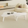 NicBex Modern 47.2" Cloud Shape Coffee Table with Wood Frame for Living Room and Bedroom - 3 of 4