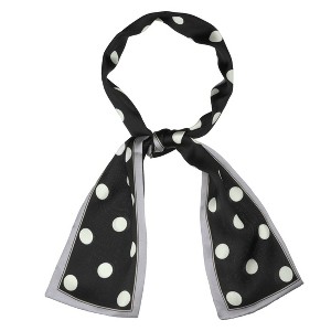 INSPIRE CHIC Women's Lovely Polka Dot Pattern Hair Band Neck Wraps 38.5x3.5 inches(LxW) - 1 of 4