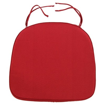 LeisureMod Memory Foam Chair Cushion with Ties – Removable Cover, for Dining & Kitchen Chairs