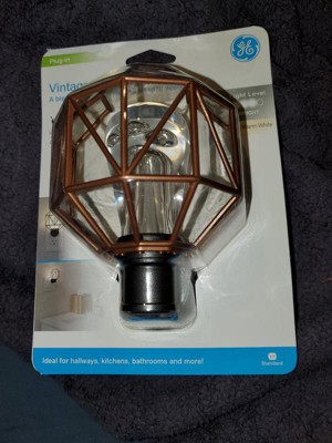 Ge Farmhouse Led Night Light Black Cage : Target