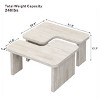 NicBex 23.62" Rectangle Wood Detachable Coffee Table, Single L Shape Farmhouse Coffee Table for Dining Room, Garden - 2 of 4