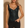 INSPIRE CHIC Women's Corset Vintage Floral Bustier Tops Y2K Boned Bustier Bodyshaper - 2 of 4