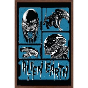 Trends International Alien: Earth (2025) - Blue Xenomorph Framed Wall Poster Prints - 1 of 4