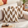 REGALWOVEN Soft Snowflake Fleece Geometric Throw Pillow Covers for Couch Sofa Living Room 2 Pcs - 2 of 4