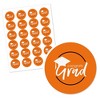 Big Dot of Happiness Orange Grad - Best is Yet to Come - Orange Graduation Party Circle Sticker Labels - 24 Count - 2 of 4