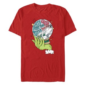 Men's Dr. Seuss The Grinch This Heart Snow Globe T-Shirt - 1 of 4