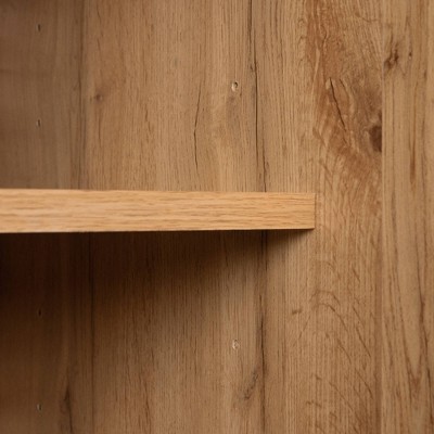 Contemporary Nordik Oak Buffet with Wine and Liquor Storage