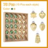 Unique Bargains Glass Decorative Hanging Tree Ornament Balls 1"-1.5" 75 Pcs - 3 of 4