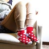 NHL Detroit Red Wings Dotty Fuzzy Socks - One Size Fits Most - 3 of 3