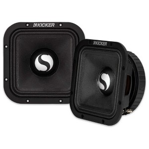 Kicker 49ST7MR8 7" Street Series Square Mid-Bass, Pair, 8ohm - 1 of 4