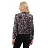 Anna-Kaci Women's Sequin Bomber Jacket with Zipper Front and Ribbed Trim - 4 of 4