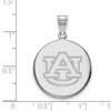 Black Bow Jewelry 14k White Gold Auburn Tigers NCAA Large Pendant - 2 of 3