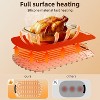 ZAFRO 7-Temp Food Warming Mat, 250W Low Energy Consumption (104°F-212°F), 5H Timer & Child Lock, Ultra-Thin Roll-Up Buffet Hot Plate, White - 3 of 4