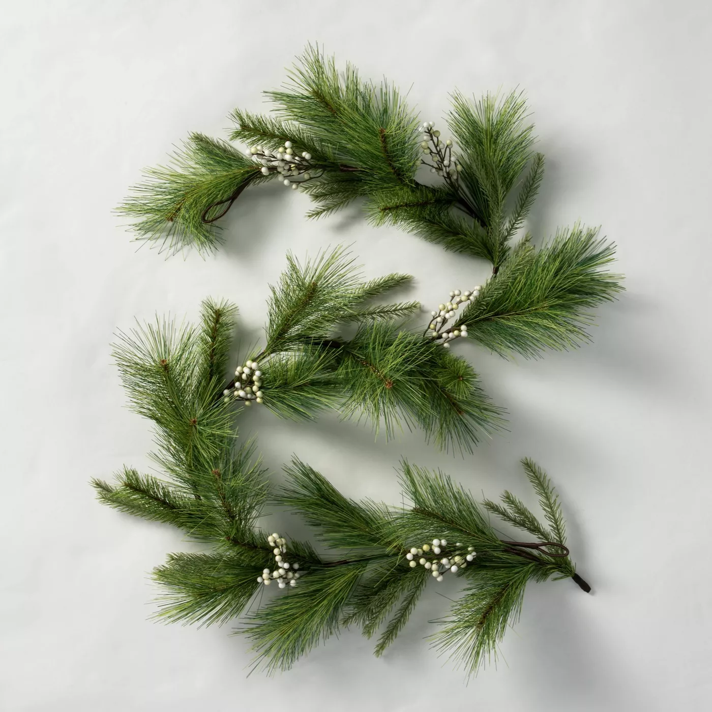 6' Faux White Berry Pine Garland - Hearth & Hand™ with Magnolia - image 1 of 7