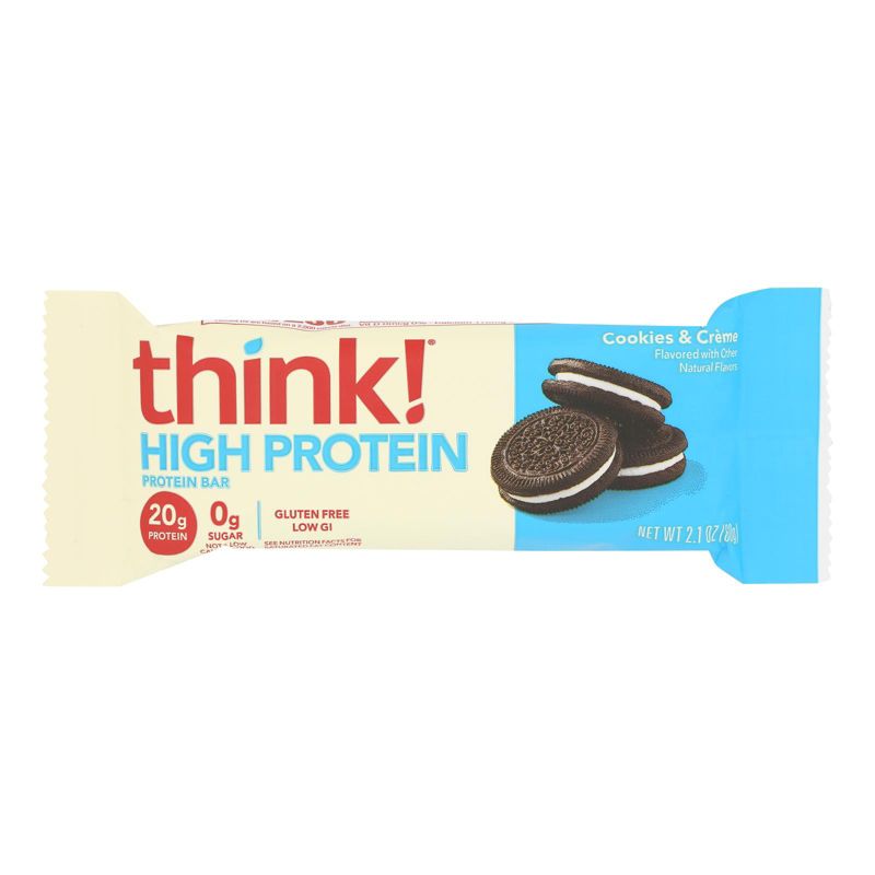 Think! Cookies & Creme High Protein Bar - 10 bars, 2.1 oz, 2 of 5