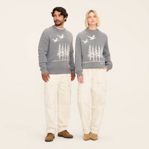 Adult Mid-Rise Straight Leg Slouchy Cargo Pants - Woolrich x Target Cream - 1 of 4