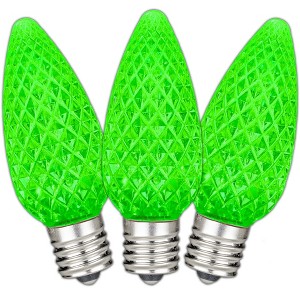 Novelty Lights C9 LED Faceted Christmas Replacement Bulbs Dimmable 25 Pack - 1 of 4