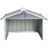 vidaXL Garden Shed Grey Galvanized steel Standard Durable Garden Shed - 4 of 4