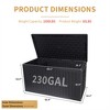 SKRAN 230 Gallon Resin Outdoor Deck Box Waterproof, Patio Storage Box with Lockable Storage Containers for Patio, Backyard, Pool - 3 of 4
