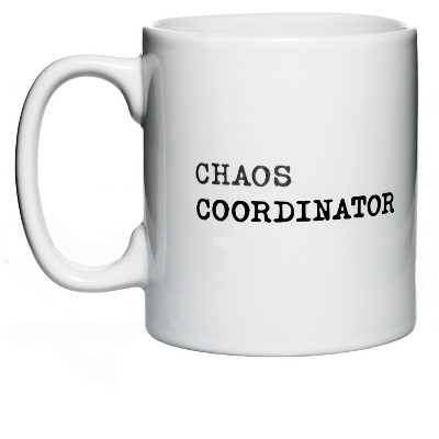 Amici Home Chaos Coordinator Coffee Mug, 20 Ounce White Ceramic Mug, Novelty Coffee Mug, Microwave and Dishwasher Safe