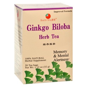 Health King Medicinal Teas Ginkgo Biloba Herb Tea - 1 Box/20 Bags - 1 of 2