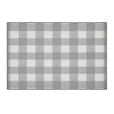 Annie Buffalo Check Grey Polyester Rug Rect 24x36 VHC Brands